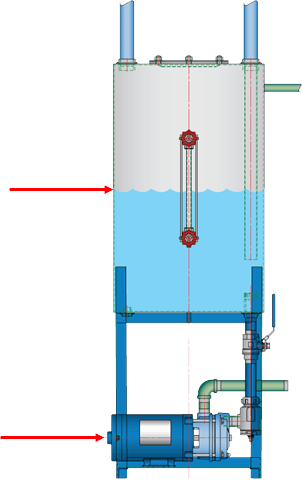 Cold Water Tank with 4 feet of water